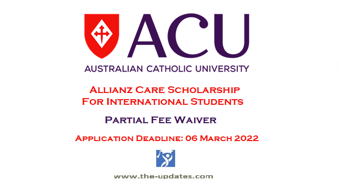 Allianz Care Scholarship at Australian Catholic University 2022-2023