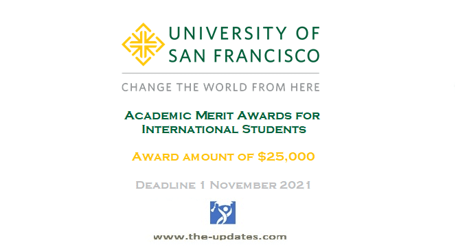 Academic Merit Scholarships at University of San Francisco USA 2021-2022