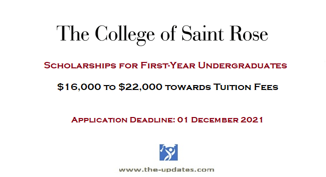Scholarships for First-Year Undergraduate Students at the College of Saint Rose