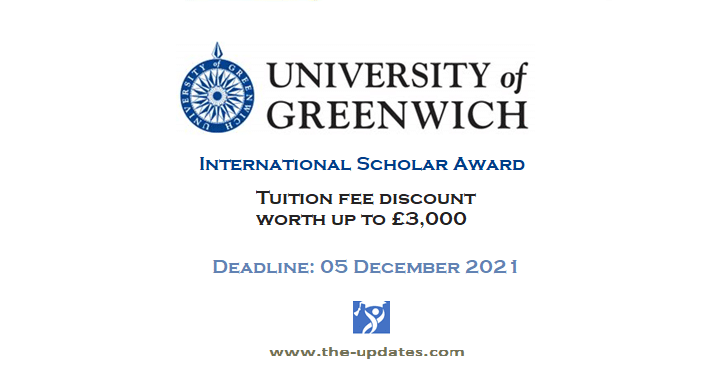 International Scholarships Award at University of Greenwich 2022-2023