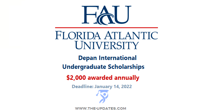 Depan International Freshman Scholarships at Florida Atlantic University USA