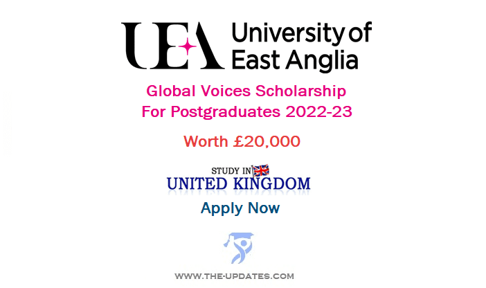 The Global Voices Scholarship at the University of East Anglia 2022