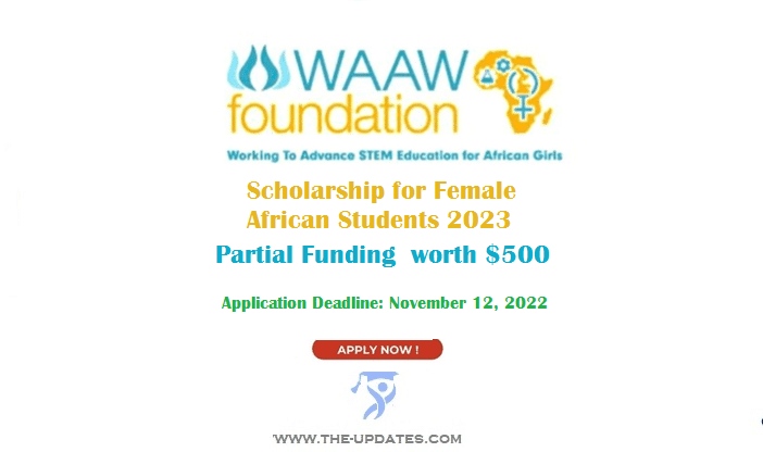 WAAW Foundation Scholarship for Female African Students 2022-2023