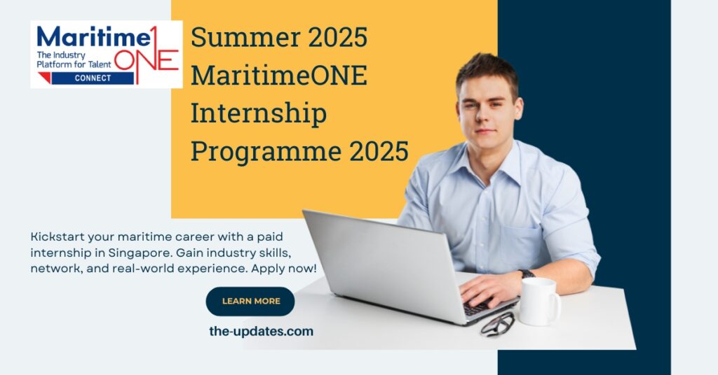 Maritime students gaining hands-on experience during a paid internship in Singapore, working with top industry professionals.