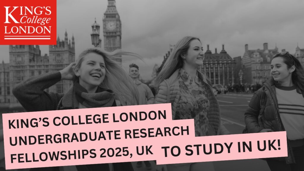 King’s College London undergraduate students collaborating on a research project as part of the KURF 2025 fellowship program