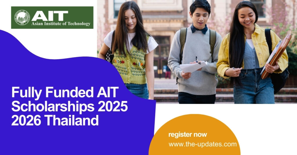 International students at Asian Institute of Technology Thailand receiving scholarships for postgraduate studies in engineering and management