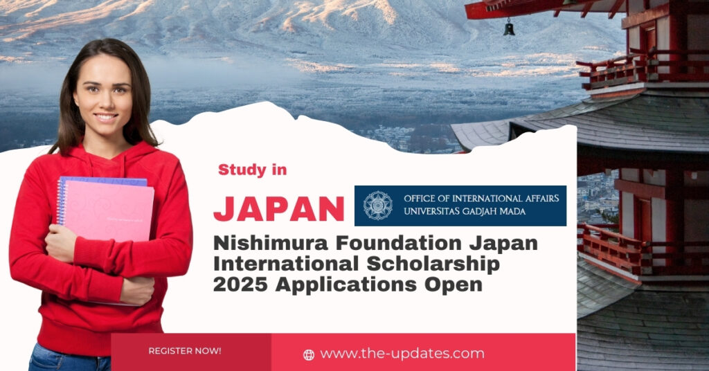 Nishimura Foundation Scholarship 2025 for Indonesian students to study in Japan with full funding for tuition, living expenses, and more.