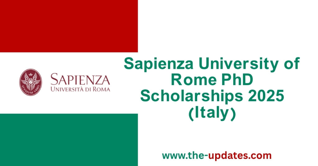 Students studying at Sapienza University of Rome campus, representing fully funded PhD scholarships for international students in 2025.
