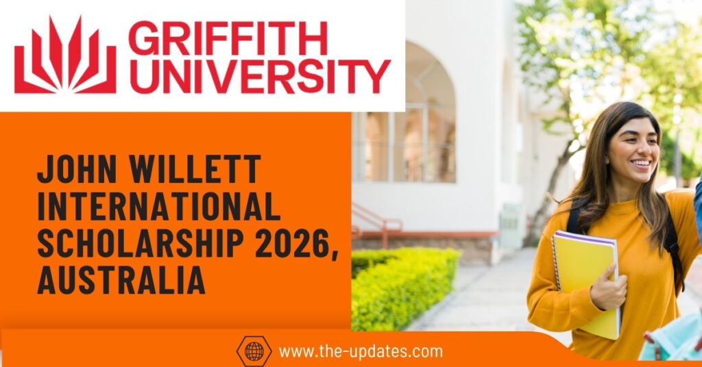 Griffith University campus with students, representing the John Willett International Scholarship for Master of Global Development.