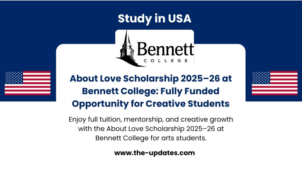 A diverse group of creative students at Bennett College working on visual arts and media projects, representing scholarship opportunities.