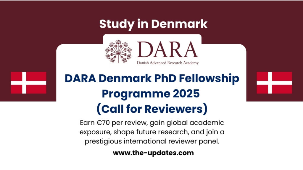 PhD reviewer opportunity – DARA Denmark 2025 call for international scholars with €70 honorarium per review, remote participation