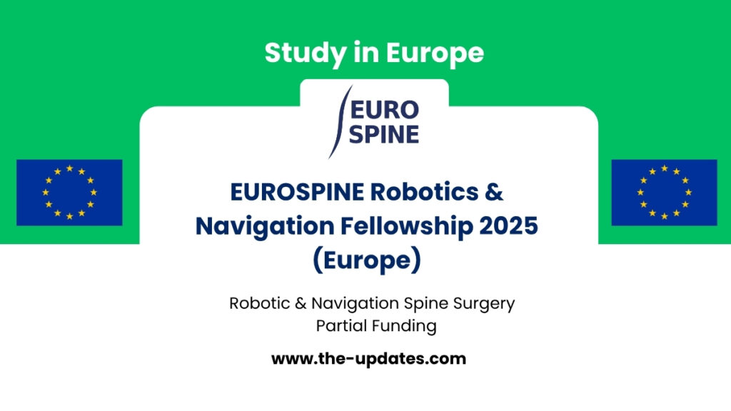 Spine surgeons observing robotic-assisted surgery during EUROSPINE Fellowship in Europe