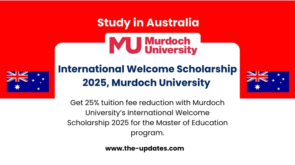 Murdoch University campus view representing international education and scholarship opportunities for Master of Education students in 2025.
