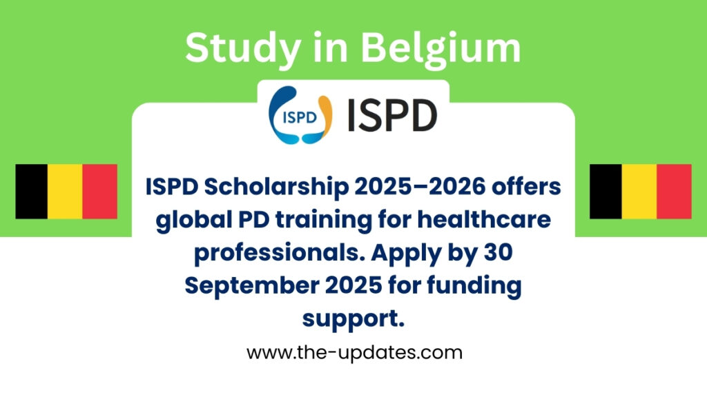 Belgium ISPD Scholarship and Fellowship Program 2025–2026 for international healthcare professionals in peritoneal dialysis training