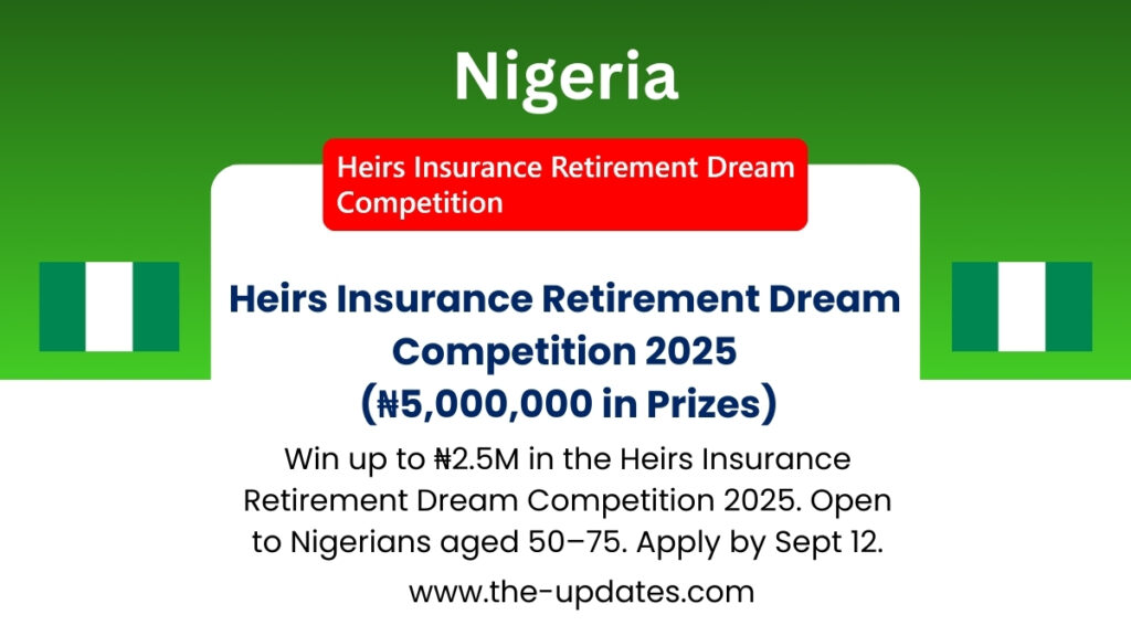 Heirs Insurance Retirement Dream Competition 2025 – Nigerian retirees winning ₦5 million prizes for retirement goals