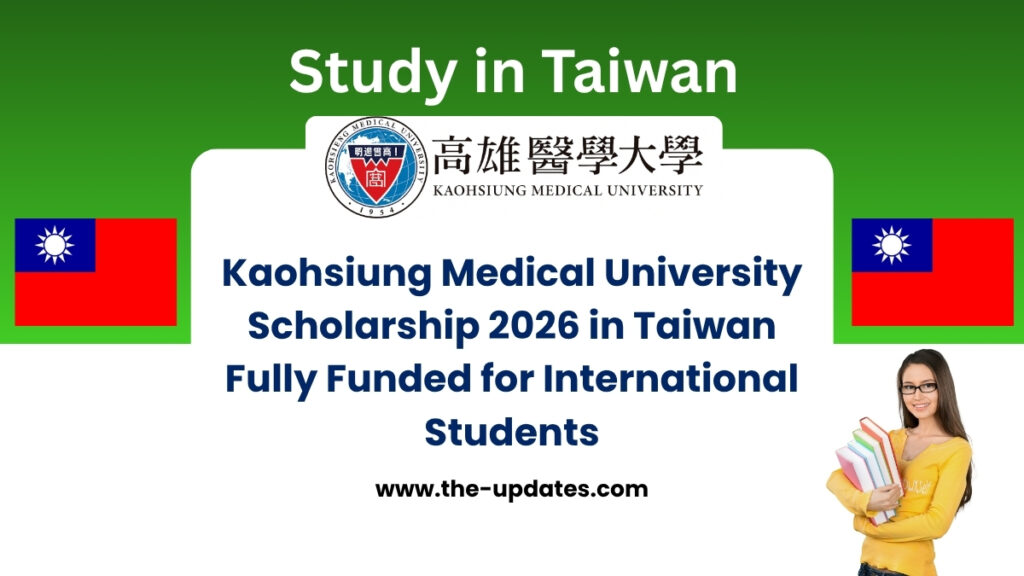 Kaohsiung Medical University campus in Taiwan offering fully funded scholarships for international students in medicine and health sciences.