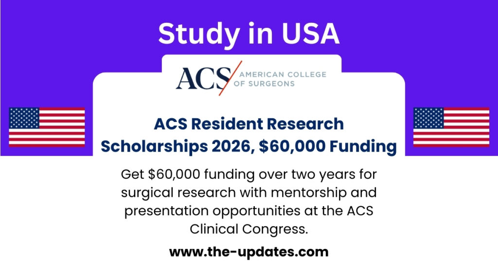American College of Surgeons Resident Research Scholarships 2026