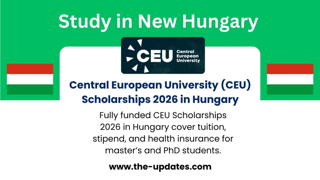 International students studying at CEU Hungary with scholarships 2026