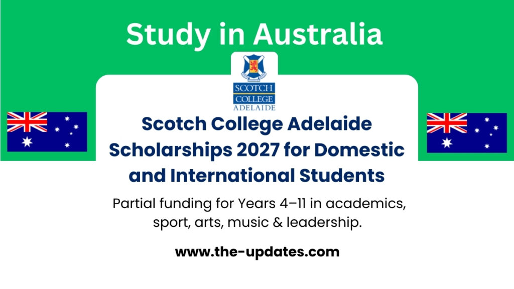 Students at Scotch College Adelaide receiving scholarships 2027